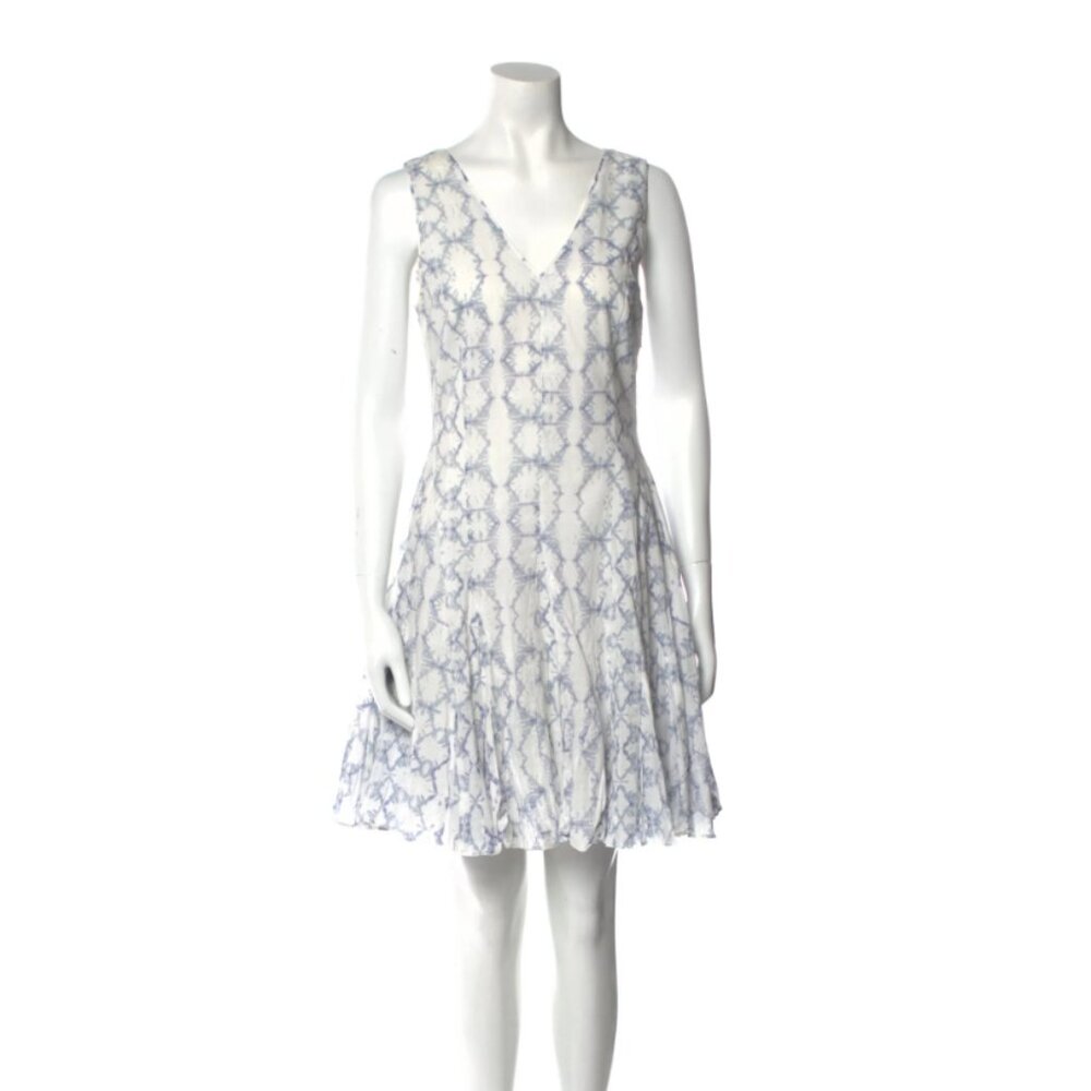 Rebecca Taylor 100% Cotton Ruffle Dress Printed